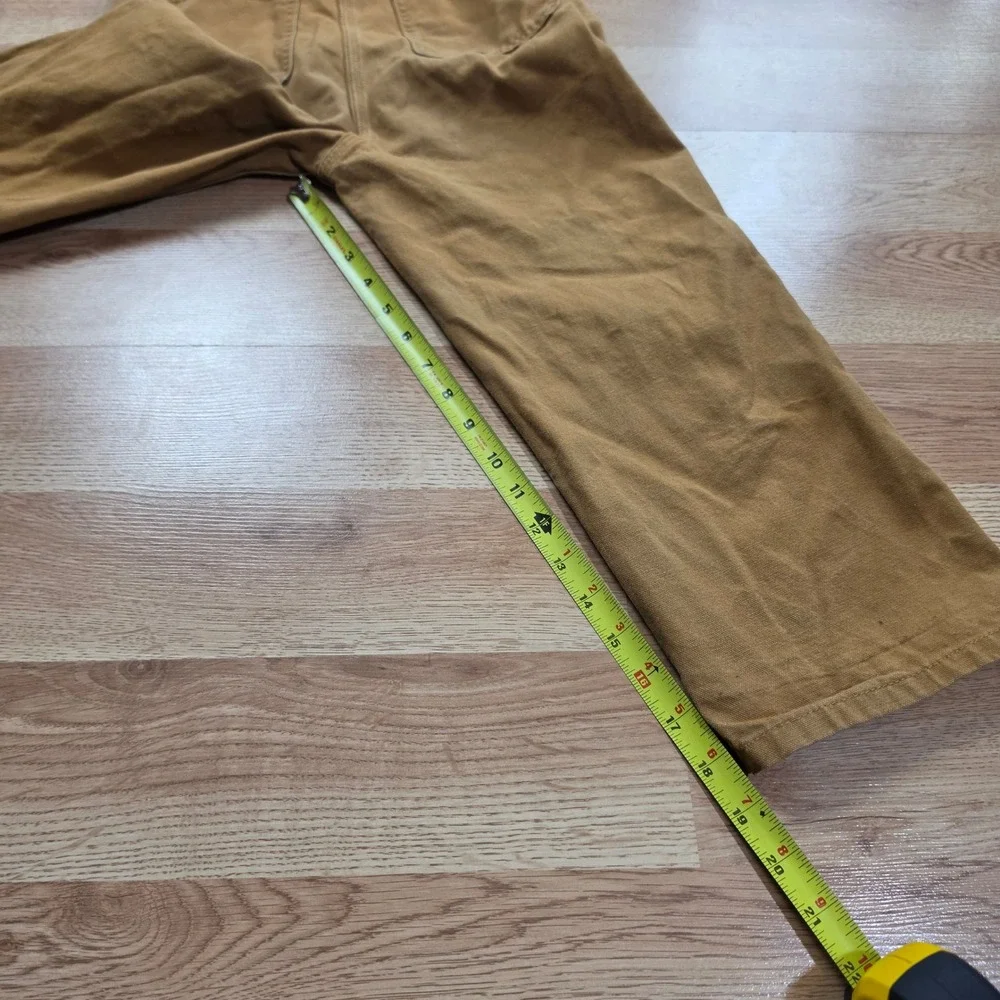 Carhartt Overalls Kids Size 6 Double Knee Bib Canvas Brown Duck Workwear